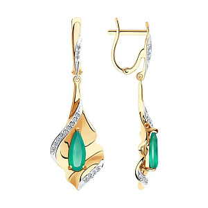 серьги (Au 585) 725926