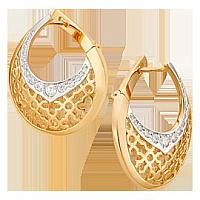 серьги (Au 585) 22943, изображение 1