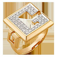 кольцо (Au 585) К22981, изображение 1