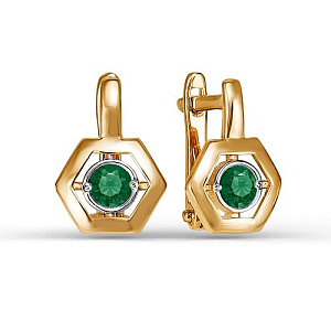 серьги (Au 585) 124116
