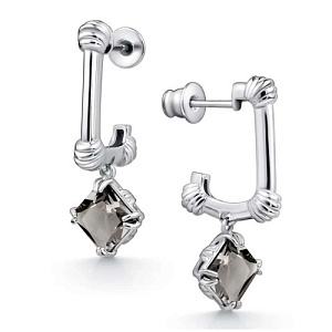 серьги (Ag 925) 02-4427-0ЧБК-00