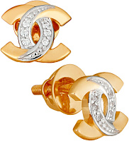 серьги (Au 585) 22685, изображение 1