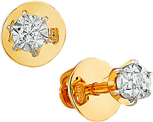 серьги (Au 585) 17274