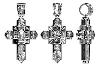 крест (Ag 925) 13-001581-105000, изображение 1