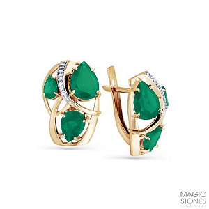 серьги (Au 585) 02-2-567-0901-011