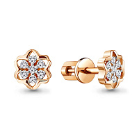 серьги (Au 585) 48110А, изображение 1