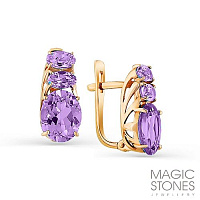 серьги (Au 585) 02-2-327-0200-010, изображение 1