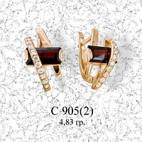 серьги (Au 585) С905, изображение 1