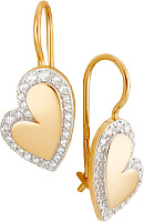 серьги (Au 585) 23534, изображение 1