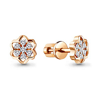 серьги (Au 585) 48110А, изображение 1