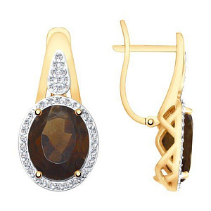 серьги (Au 585) 725528