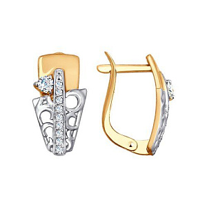 серьги (Au 585) 027578
