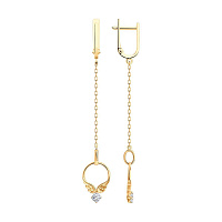 серьги (Au 585) 029322, изображение 1