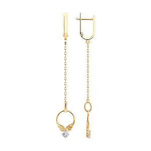 серьги (Au 585) 029322