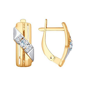 серьги (Au 585) 028060