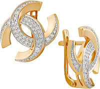 серьги (Au 585) 23750, изображение 1
