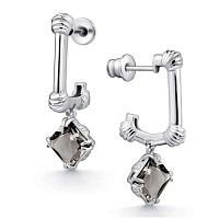 серьги (Ag 925) 02-4427-0ЧБК-00, изображение 1