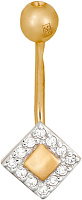 пирсинг (Au 585) БР22889, изображение 1