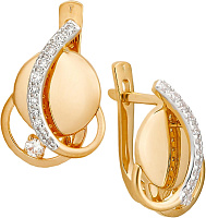 серьги (Au 585) 24514 , изображение 1