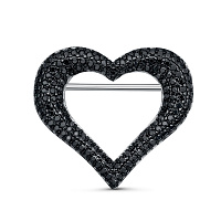 брошь (Ag 925) B067_BR_SP_WG, изображение 1