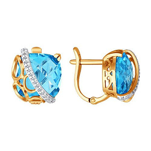 серьги (Au 585) 723843