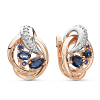 серьги (Au 585) 02-2297-2, изображение 1