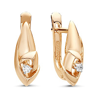 Серьги (Au 585) ЗА-02-00568-01-001-01-01, изображение 1