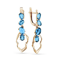 серьги (Au 585) 02-2-860-1100-010, изображение 1