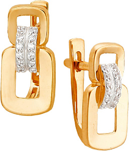 серьги (Au 585) 24079 