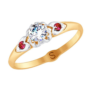 кольцо (Au 585) 017822