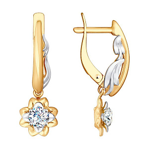 серьги (Au 585) 028038