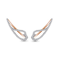 серьги (Au 585) 41252А, изображение 1