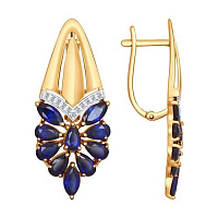 серьги (Au 585) 724545, изображение 1