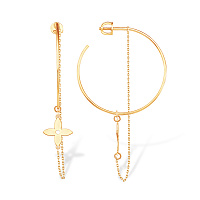 Серьги (Золото 585К) С10017749, изображение 1