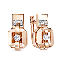 серьги (Au 585) 121155, изображение 1