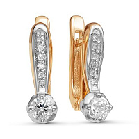 серьги (Au 585) 02-1325, изображение 1