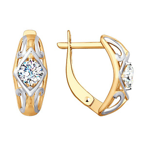 серьги (Au 585) 027943