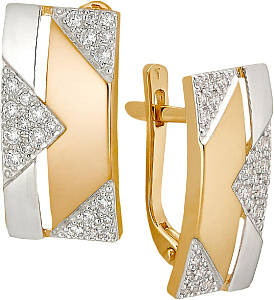 серьги (Au 585) 24558 