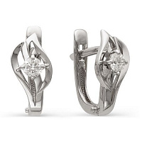 серьги (Au 585) 2-105-374, изображение 1