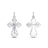 крест (Ag 925) с080033, изображение 1