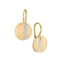 серьги (Au 585) 18352, изображение 1