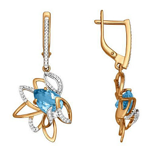 серьги (Au 585) 722176