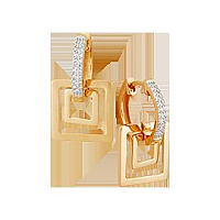 серьги (Au 585) 21014, изображение 1