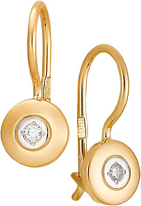 серьги (Au 585) 24638 