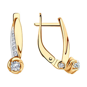 серьги (Au 585) 028126