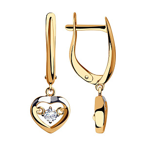 серьги (Au 585) 028276