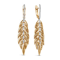 серьги (Au 585) 129994, изображение 1