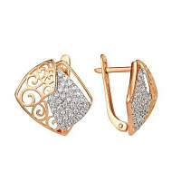 серьги (Au 585) 40053000, изображение 1