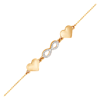 браслет (Au 585) Б23033, изображение 1