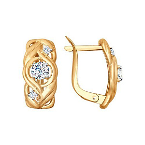 серьги (Au 585) 027579